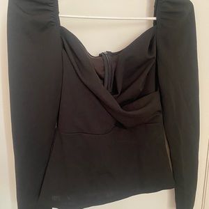 Black fancy black blouse